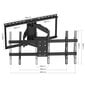 LCD TV kiinnike KG-1028 42-100 tuumaa 800x400 KING MOUNT hinta ja tiedot | TV-seinätelineet | hobbyhall.fi