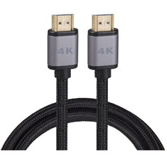 HDMI-kaapeli, HDMI Slim 2.0 4K 1.5m VA0009-1.5 Vayox hinta ja tiedot | Kaapelit ja adapterit | hobbyhall.fi