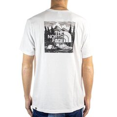 M s/s redbox cel tee the north face miehet white nf0a2zxefn4 hinta ja tiedot | Miesten T-paidat | hobbyhall.fi