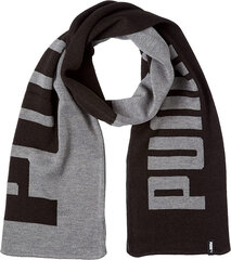 Puma Huivi Knit Scarf Black Grey 054057 01 hinta ja tiedot | Naisten huivit | hobbyhall.fi