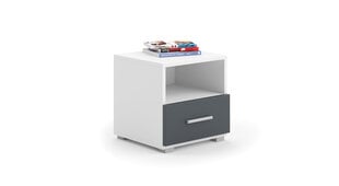 Yöpöytä ADRK Furniture Emi 06, valkoinen hinta ja tiedot | Yöpöydät | hobbyhall.fi