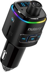 Nulaxy Bluetooth FM -lähetin automaattille, Bluetooth V5.0 -autoradiolle QC3.0 & 7 LED -värivalolla, langaton radiosovitin, jossa on kaksois -USB -portit, tukee käsin -vapaata järjestelmää, TF -kortti, USB -tikku NX09 hinta ja tiedot | FM-lähettimet ja -sovittimet | hobbyhall.fi