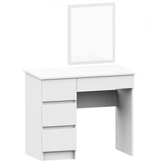 Meikkipöytä peilillä T-6/SL 500x600 mm, valkoinen hinta ja tiedot | Peilipöydät | hobbyhall.fi