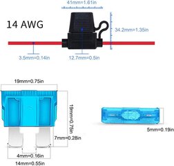 Standardi-auto-sulakkeiden välikäsittely, BST4U 100-osainen auto-autojen vakioterän terän korvaava pakkaus, 6-osainen vedenpitävä ATC/ATO 14AWG-autojen terän turvallisuus (M) hinta ja tiedot | Lisätarvikkeet autoiluun | hobbyhall.fi