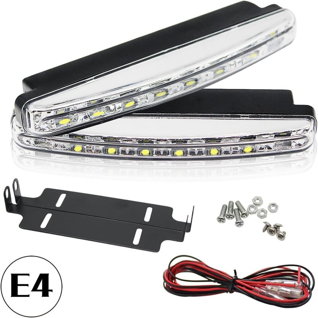 X SIM FITTESX LED -Päiväajovalot 12V R87 E4 STVZO Päiväajovalot hyväksynnällä Universal hinta ja tiedot | Lisätarvikkeet autoiluun | hobbyhall.fi