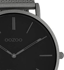 Oozoo Vintage -rannekello ruostumattomasta teräksestä valmistettu Milanaise Metal Band 44 mm Black/Gunmetal C9928 B07LGFLKJ2 hinta ja tiedot | Miesten kellot | hobbyhall.fi