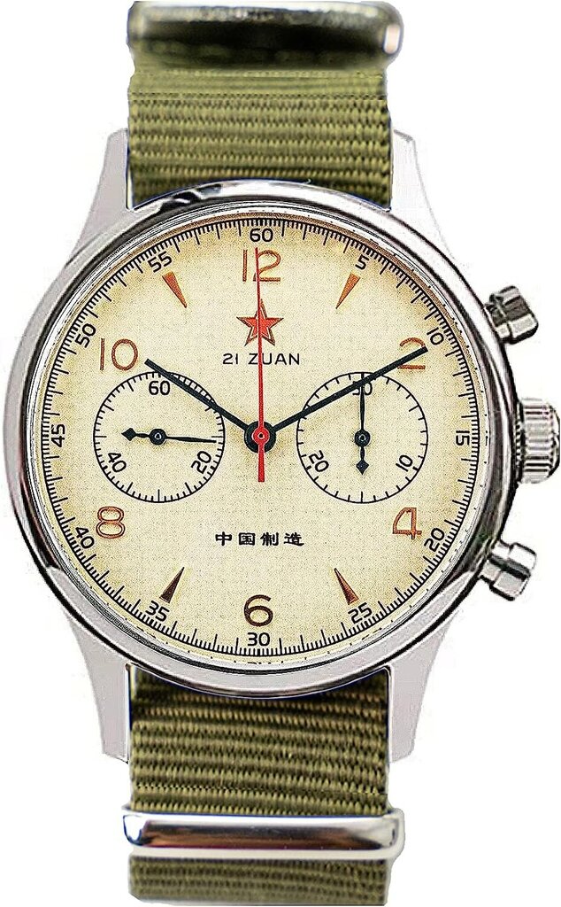 Lokki 1963 40 mm safiiri Crystal ST1901 Clock Work Men Chronograph -rannekello 1963 SU1963S40, vihreä, 40 mm, hihnat B08NDT6BQD hinta ja tiedot | Miesten kellot | hobbyhall.fi