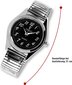 Classique Men's Watch Musta analoginen ruostumattomasta teräksestä valmistettu junateippi kvartsi rannekello B07R7D4TZG hinta ja tiedot | Miesten kellot | hobbyhall.fi