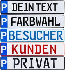 Pysäköintilisenssit 1 osa P-KENNICHEN PARKPLATZ ALKAA YKSITYISKOHTAISET TEKSTI / VÄRIT / PORKE / JÄRJESTELMÄ PYSÄYTÄMÄÄRÄN ASIAKKAUTTAVAT ASIAKKAUTTAJAT PRIVATE TOIMINTA (1. Haluttu kohokuviointi) hinta ja tiedot | Lisätarvikkeet autoiluun | hobbyhall.fi