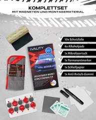 IVality® 100% puhdas magneettinen rekisterikilven pidike-rikömätön magneettinen pidike 1x-rekisterikilpi-auto-oppisopimusoppilaille hinta ja tiedot | Lisätarvikkeet autoiluun | hobbyhall.fi