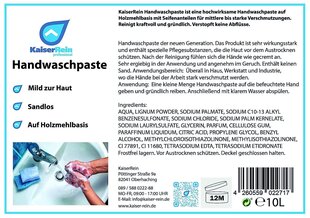 Kaiserreinin käsinpesu 10 litran kauhan työpaja, harrastus, rasva ja öljyä rakastava käsinpesu Käsienpuhdistin kädenpuhdistus likaa, öljyä ja likaa hiekkaa vastaan hinta ja tiedot | Autokemikaalit | hobbyhall.fi