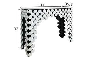 Konsolipöytä, musta/hopea hinta ja tiedot | Sivupöydät | hobbyhall.fi