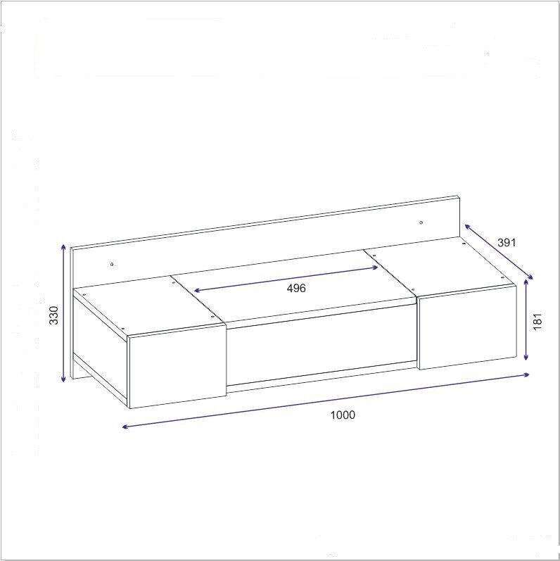 Peilipöytä Kalune Design Zakkum, harmaa hinta ja tiedot | Peilipöydät | hobbyhall.fi