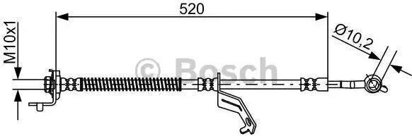 BOSCH-jarruletku Kia Venga 1987481862 587311P000 587311P000 hinta ja tiedot | Lisätarvikkeet autoiluun | hobbyhall.fi