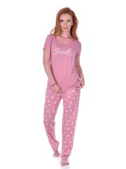 Naisten pyjama Pidzaama house, puuvillaa, vaaleanpunainen hinta ja tiedot | Yöasut ja pyjamat | hobbyhall.fi