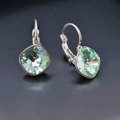 Серьги "Ослепительный Блеск IV (Chrysolite)" с кристаллами Swarovski™ hinta ja tiedot | Korvakorut | hobbyhall.fi