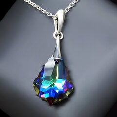 Серебряный кулон "Барокко IV (Meridian Blue)" с кристаллами Swarovski™ hinta ja tiedot | Kaulakorut | hobbyhall.fi