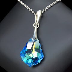 Серебряный кулон "Барокко IV (Aquamarine Blue AB)" с кристаллами Swarovski™ hinta ja tiedot | Kaulakorut | hobbyhall.fi