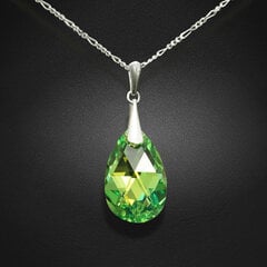 Серебряный кулон "Барокко (Peridot AB)" с кристаллами Swarovski™ hinta ja tiedot | Kaulakorut | hobbyhall.fi