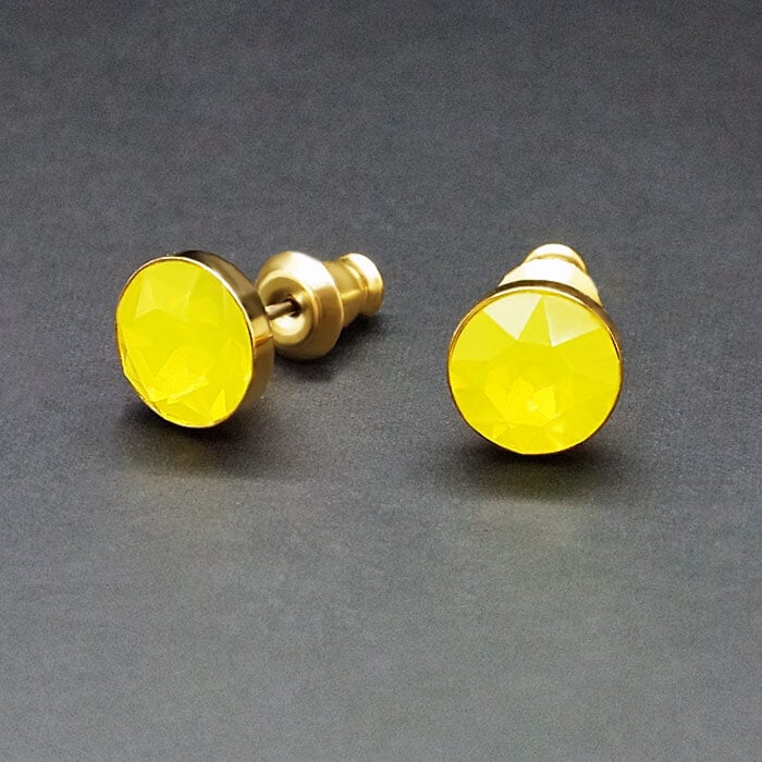 Серьги "Классика (Yellow Opal)" с кристаллами Swarovski™ hinta ja tiedot | Korvakorut | hobbyhall.fi