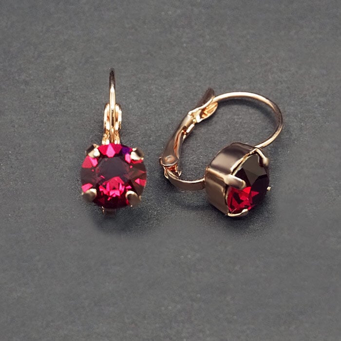 Серьги "Великолепие (Ruby)" с кристаллами Swarovski™ hinta ja tiedot | Korvakorut | hobbyhall.fi