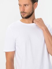 JACK & JONES meeste T-särk 12156101*07, valge hinta ja tiedot | Miesten T-paidat | hobbyhall.fi