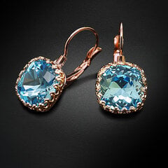 Серьги "Винтаж V (Aquamarine Blue)" с кристаллами Swarovski™ hinta ja tiedot | Korvakorut | hobbyhall.fi