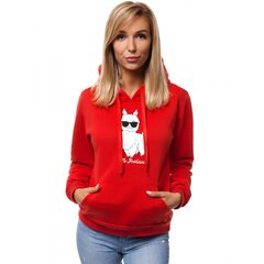 Raudonas moteriškas džemperis su gobtuvu No ProbLlama hinta ja tiedot | Naisten hupparit, collegepaidat ja villapaidat | hobbyhall.fi