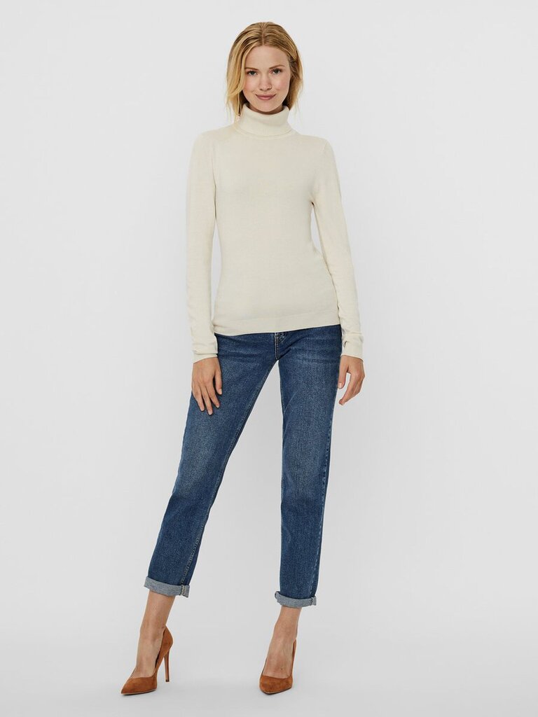 Vero Moda naiste pullover 10231630*01, beež/birch hinta ja tiedot | Naisten neulepuserot | hobbyhall.fi