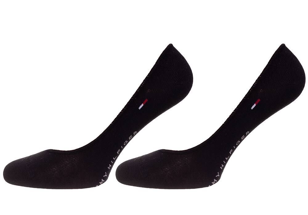 Footsies TOMMY HILFIGER Black 2 Pack 343025001-200 hinta ja tiedot | Naisten sukat | hobbyhall.fi