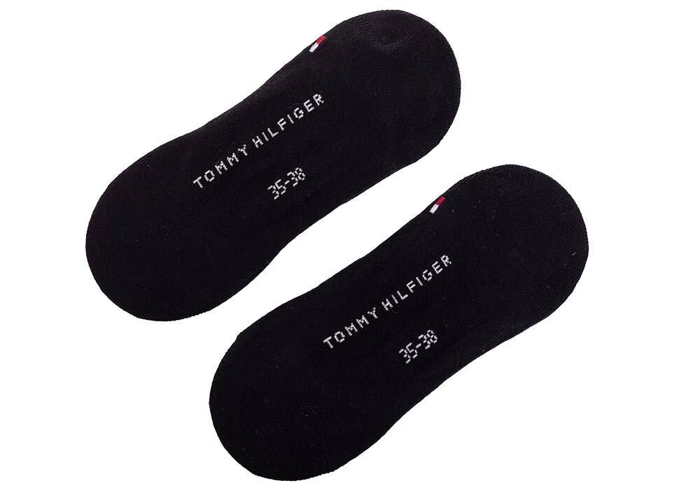 Footsies TOMMY HILFIGER Black 2 Pack 343025001-200 hinta ja tiedot | Naisten sukat | hobbyhall.fi