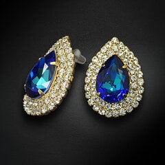 Серьги "Жасмин (Bermuda Blue)" с кристаллами Swarovski™ hinta ja tiedot | Korvakorut | hobbyhall.fi