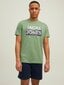 JACK & JONES meeste T-särk 12210420*04, roheline/beež hinta ja tiedot | Miesten T-paidat | hobbyhall.fi