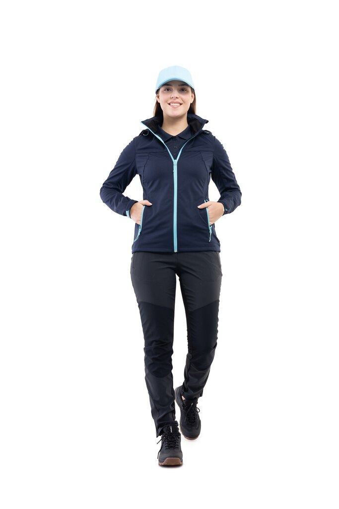 Icepeak naiste softshell-jope Boise 54974-9*390, tumesinine hinta ja tiedot | Naisten hupparit, collegepaidat ja villapaidat | hobbyhall.fi