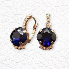 Серьги "Крит (Dark Indigo)" с кристаллами Preciosa™ hinta ja tiedot | Korvakorut | hobbyhall.fi