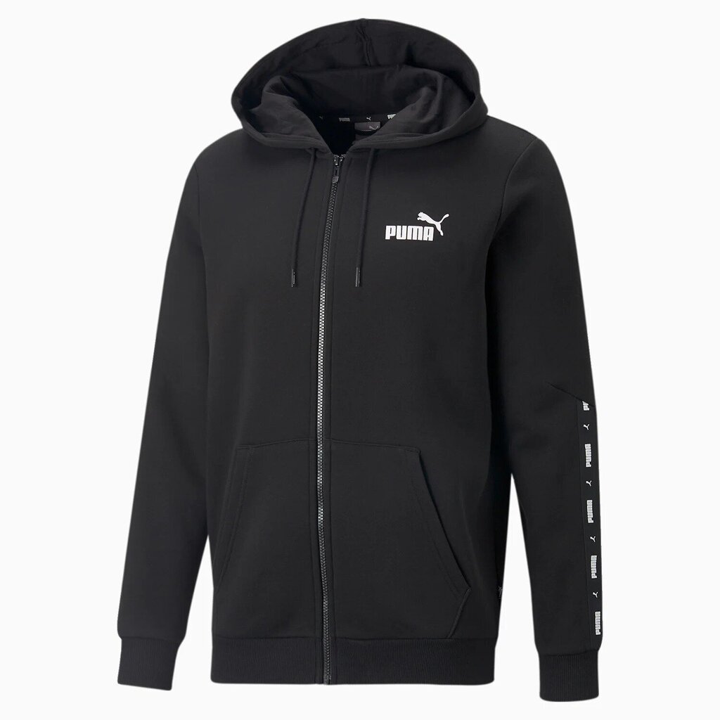 Puma meeste dressipluus Essentials+ 670270*01, must hinta ja tiedot | Miesten puserot ja hupparit | hobbyhall.fi