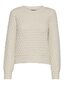 Vero Moda naiste pullover 10269224*03, valge/birch hinta ja tiedot | Naisten neulepuserot | hobbyhall.fi