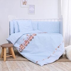 Lorelli lasten vuodevaatesetti Smile Train Blue, 95x140, 5 osaa hinta ja tiedot | Vuodevaatteet lapsille | hobbyhall.fi