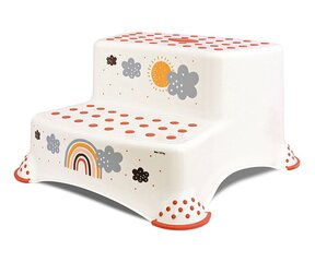 Kaksitasoinen askelma Lorelli Rainbow, white/valkoinen hinta ja tiedot | Potat | hobbyhall.fi