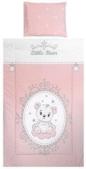 Lorelli lasten vuodevaatesetti Little Bear Pink, 140x95, 5 osaa hinta ja tiedot | Vuodevaatteet lapsille | hobbyhall.fi