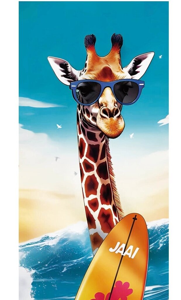 Rantapyyhe Giraffe, 100x180 cm hinta ja tiedot | Pyyhkeet | hobbyhall.fi