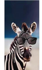 Rantapyyhe Zebra, 100x180 cm hinta ja tiedot | Pyyhkeet | hobbyhall.fi