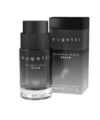 Hajuivesi Bugatti Dynamic Move Black EDT miehille, 100 ml hinta ja tiedot | Miesten hajuvedet | hobbyhall.fi