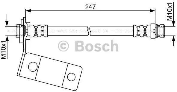 BOSCH jarruletku Hyundai Santa Fe I (sm) 1987481765 5881226100 5881226100 hinta ja tiedot | Lisätarvikkeet autoiluun | hobbyhall.fi