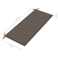 Puutarhapenkki tyynyllä, 120x55x90 cm hinta ja tiedot | Puutarhapenkit | hobbyhall.fi