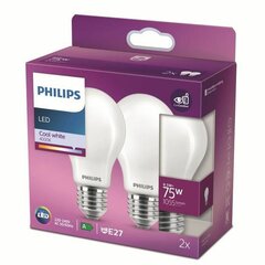 LED-lamppu Philips Bombilla 75 W 2 kpl hinta ja tiedot | Lamput | hobbyhall.fi