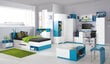 Sänky työpöydällä Mobi 21, 200x90 cm, valkoinen/sininen hinta ja tiedot | Lastensängyt | hobbyhall.fi
