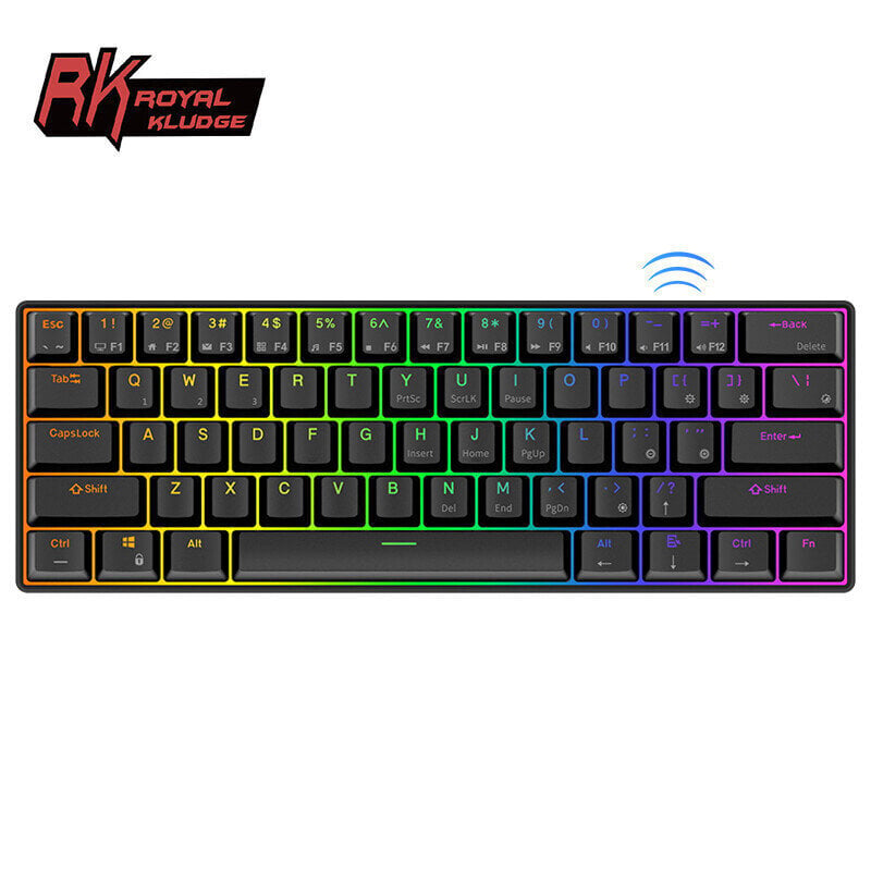 Royal Kludge RK61 TKL, Musta hinta ja tiedot | Näppäimistöt | hobbyhall.fi