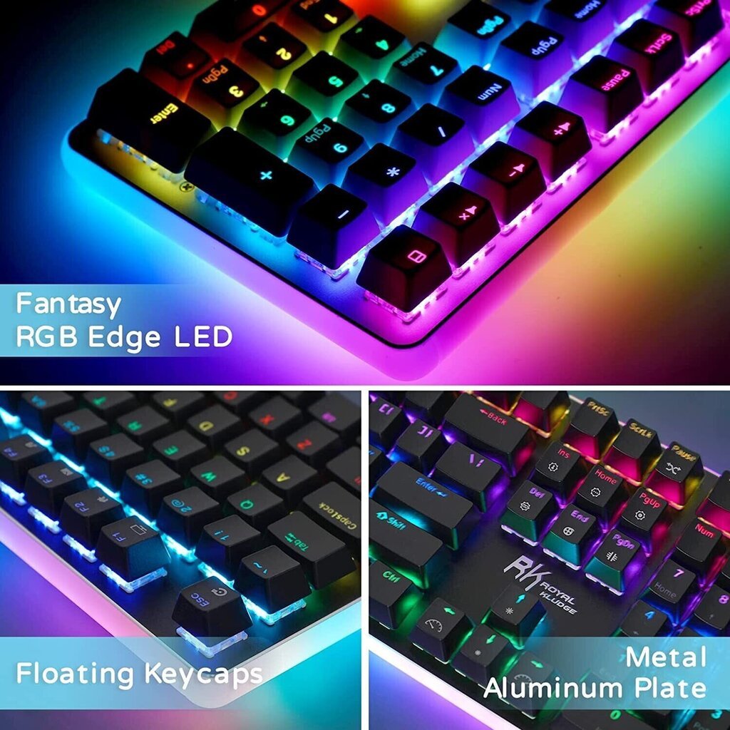 Royal Kludge RK918 Red Switches hinta ja tiedot | Näppäimistöt | hobbyhall.fi