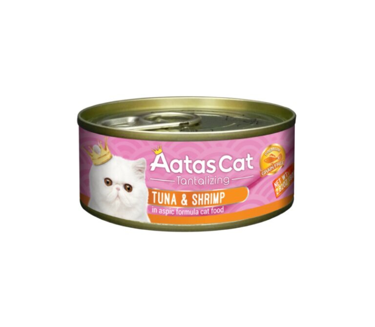 Aatas Cat Tantalizing Tuna&Shrimp viljaton kissan märkäruoka, 80 g x 24 hinta ja tiedot | Kissanruoka | hobbyhall.fi